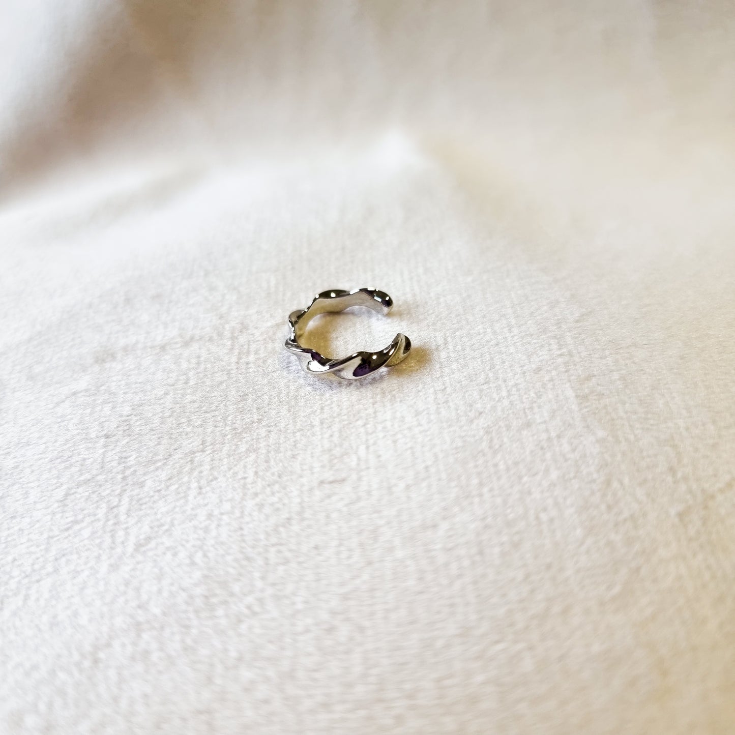 Earcuff Twist plateado