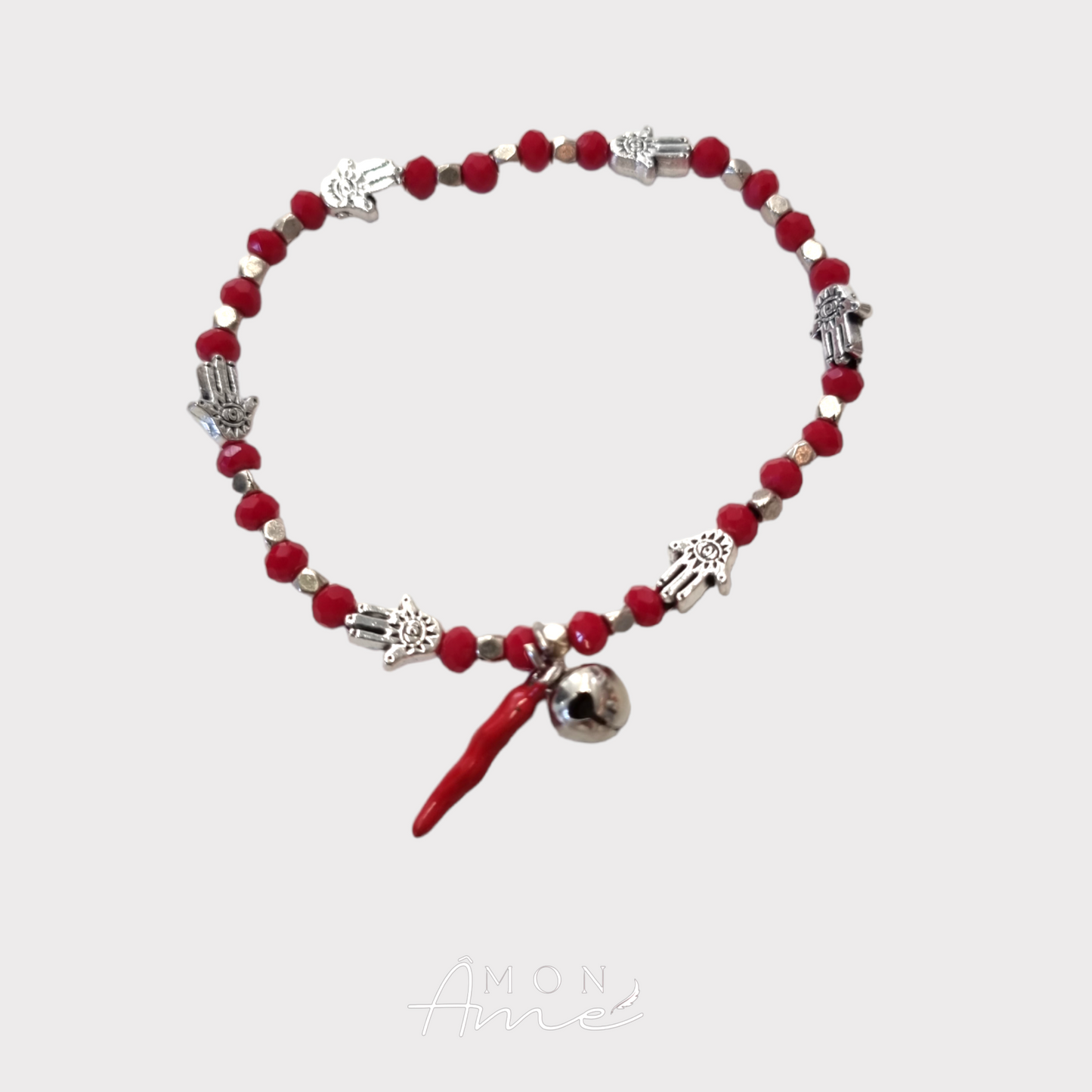 Pulsera roja manos de fátima