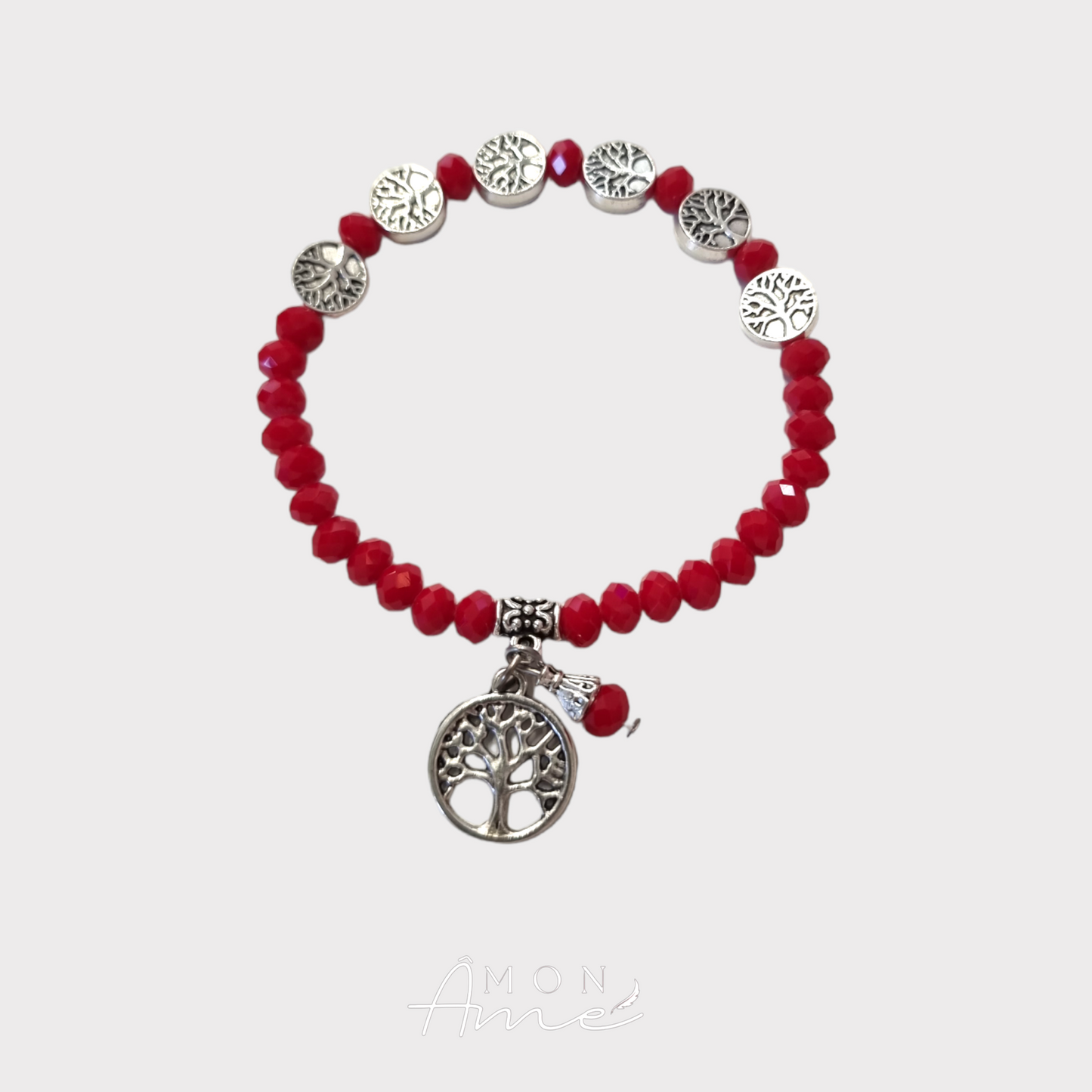 Pulsera roja árbol de la vida